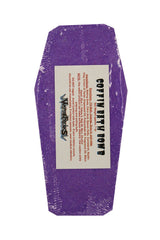 Baño efervescente de ataúd morado