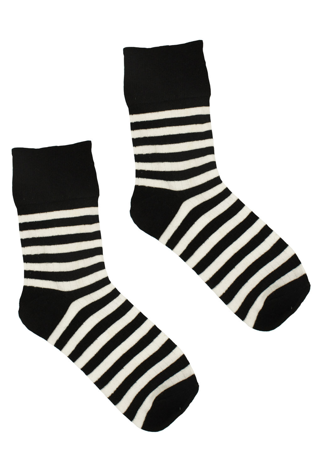 Striped Socks [Black/White]