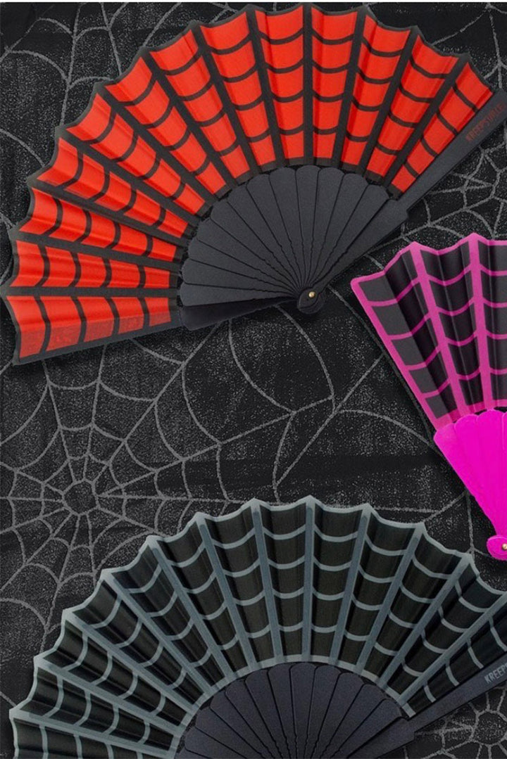 Spiderweb Scallop Fan [Red]
