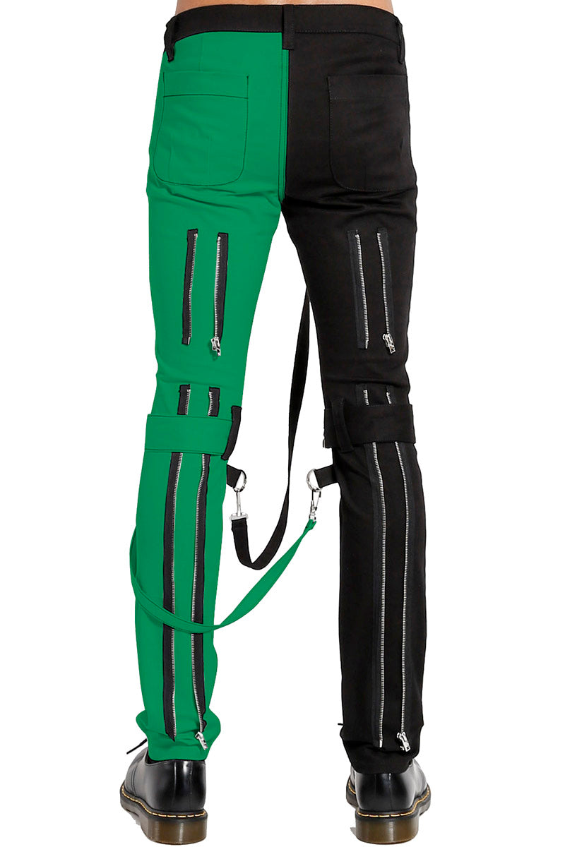 Tripp Split Leg Bondage Pants [Black/Green] – VampireFreaks