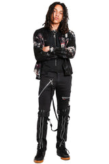 Tripp Strap Zipper Bondage Pants [Black] - Vampirefreaks Store