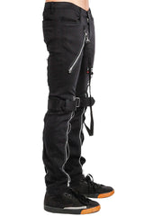 Tripp Strap Zipper Bondage Pants [Black] - Vampirefreaks Store