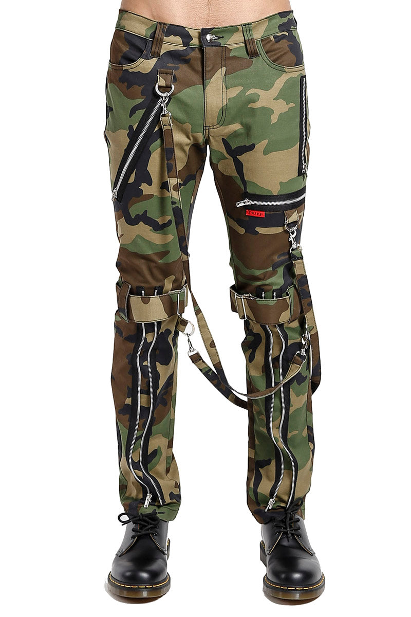 Tripp Green Camouflage Bondage Pants - Vampirefreaks Store