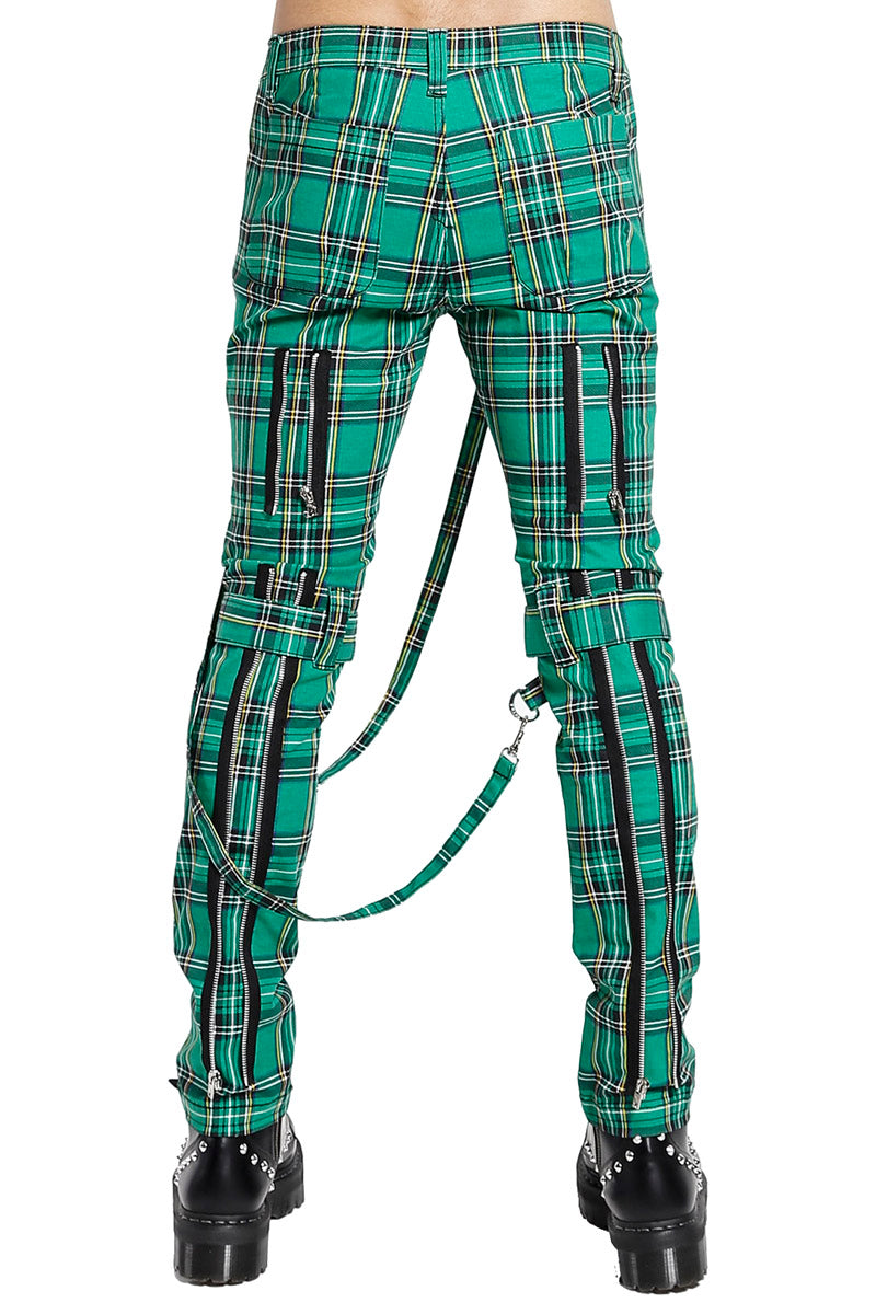 Tripp Green Plaid Bondage Pants - Vampirefreaks Store