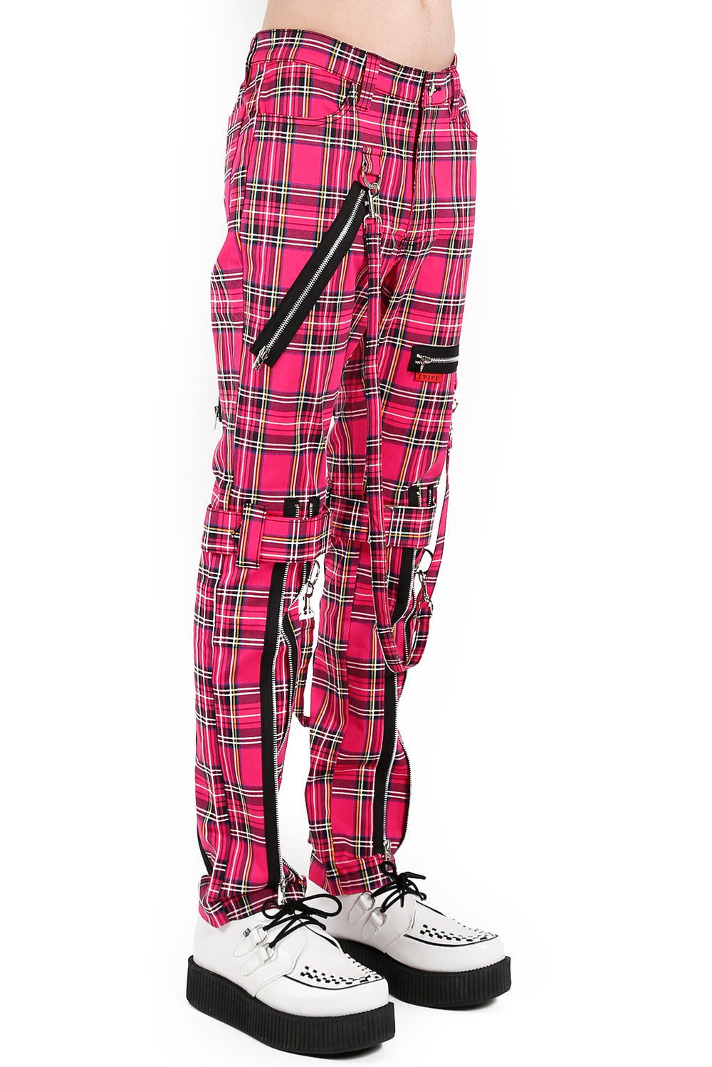 Tripp Bondage Pants [Pink Plaid]