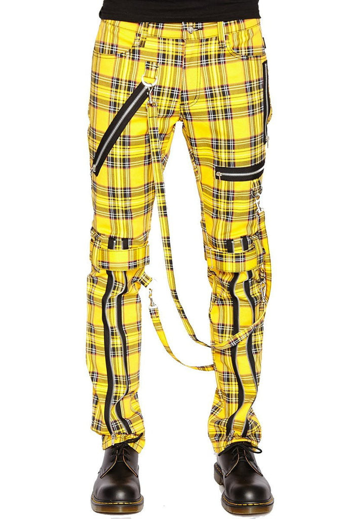 Yellow plaid hot sale cargo pants