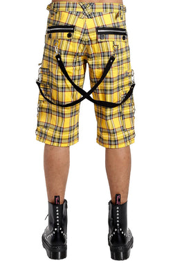 Tripp Yellow Plaid Punk Shorts