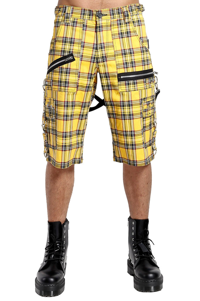 Yellow clearance checkered shorts