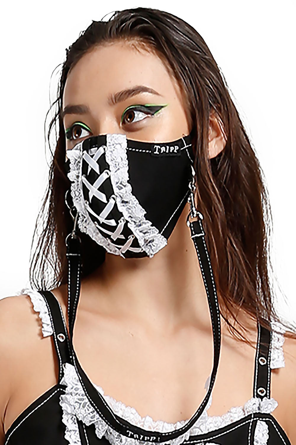 Tripp NYC Lace Face Mask [Black/White]