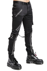 Tripp Straight-leg Bondage Pants [Black] - Vampirefreaks Store