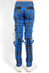 Pantalones de bondage Tripp Punk [Cuadros azules]