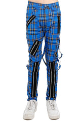 Pantalones de bondage Tripp Punk [Cuadros azules]