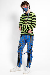Pantalones de bondage Tripp Punk [Cuadros azules]