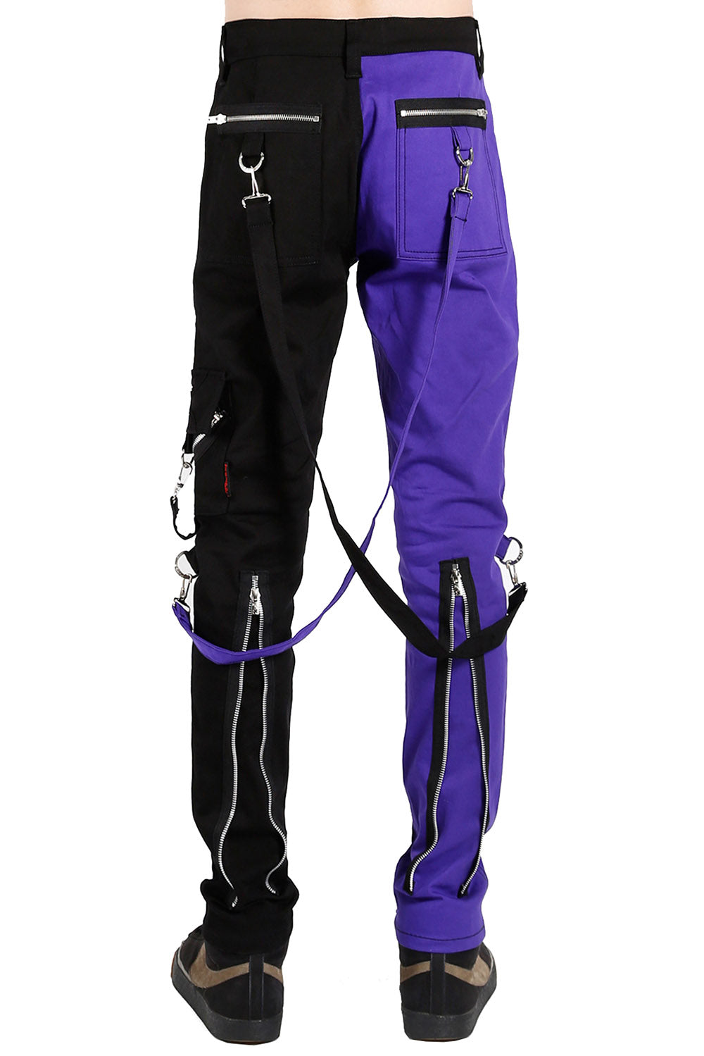 Tripp NYC Split Leg Bondage Pants [Black/Purple] – VampireFreaks
