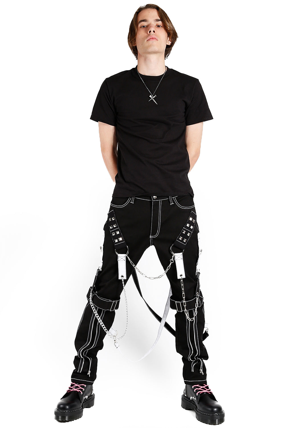 Pantalones Tripp Raider [negro/blanco]