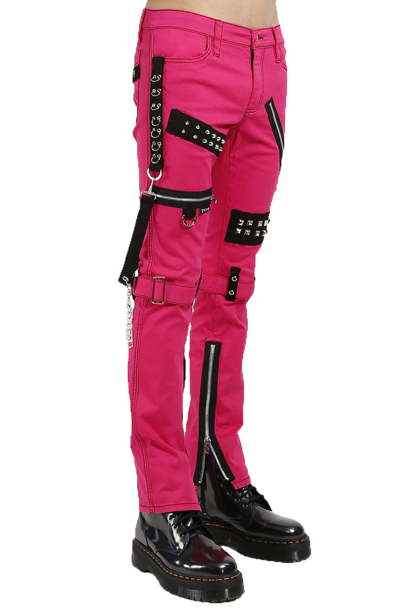 Tripp Studded Bondage Pants [Pink] – VampireFreaks