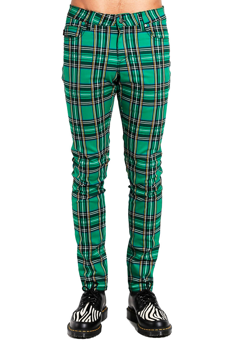 Tripp Green Plaid Rocker Jeans - Vampirefreaks Store