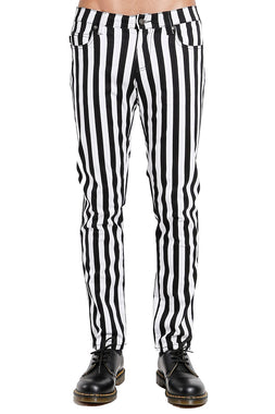 Tripp NYC Medium Stripe Rocker Jeans [BLACK/WHITE]