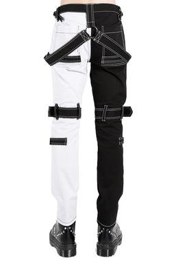 Tripp Split Para Pants [Black/White]