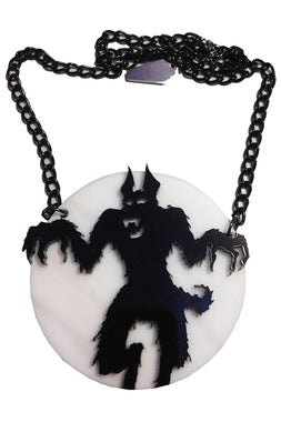 Howling at the Moon Werewolf Necklace