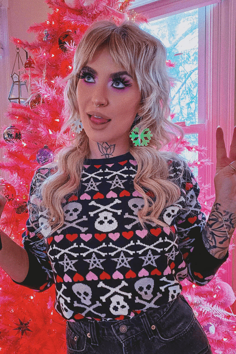 Stars and Skulls Christmas Sweater