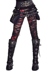 Unholy Punk Leggings [RED]