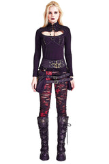 Unholy Punk Leggings [RED]
