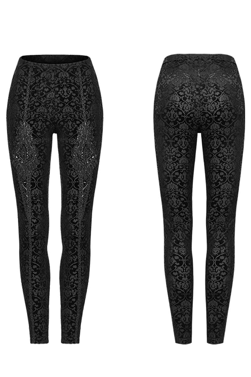 Victorian Massacre Velvet Leggings