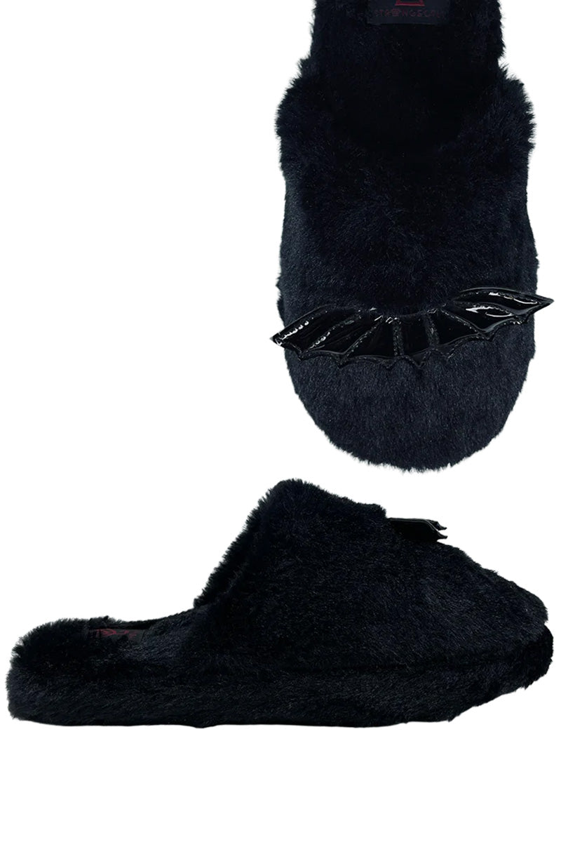 Kreepy Kozy Bat Slippers [BLACK]