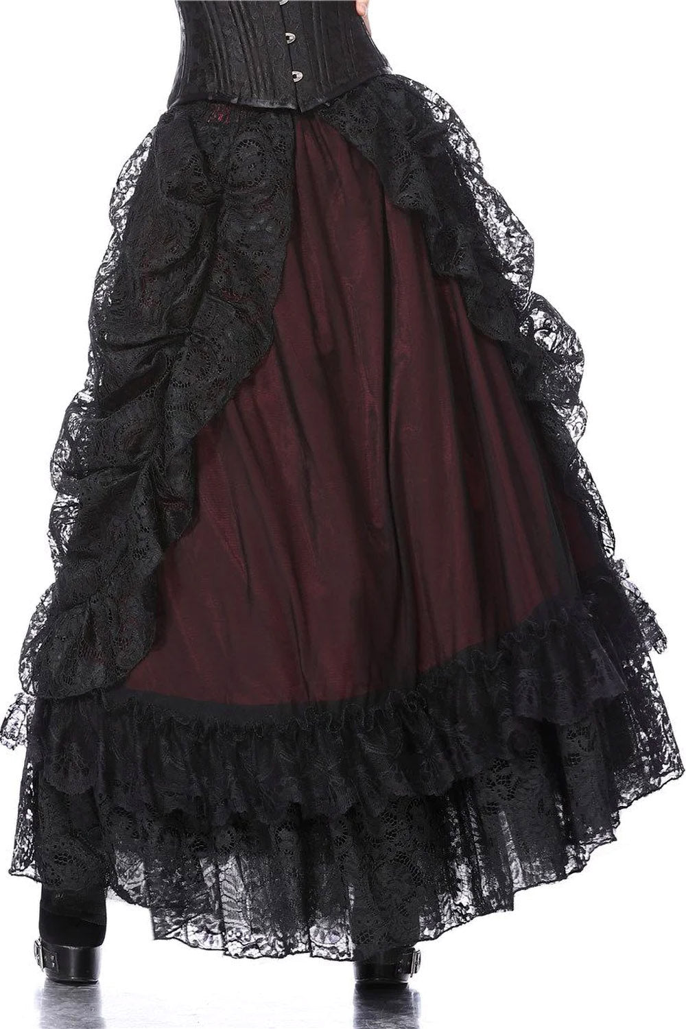 Vampire Goth Maxi Skirt [RED] – VampireFreaks
