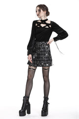 Stargazer Pleated Tartan Mini Skirt