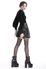 Stargazer Pleated Tartan Mini Skirt