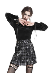 Stargazer Pleated Tartan Mini Skirt