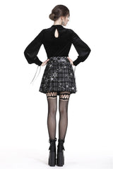 Stargazer Pleated Tartan Mini Skirt