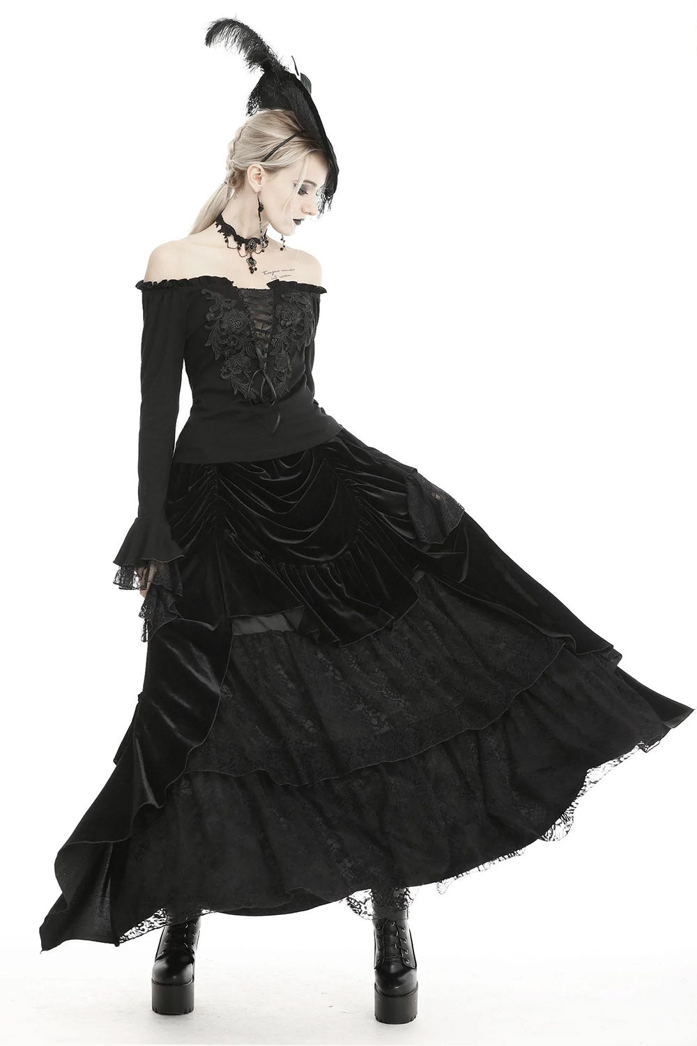 Midnight Moon Maxi Skirt