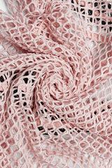 Pink Sabbath Fishnet Top [PASTEL PINK]