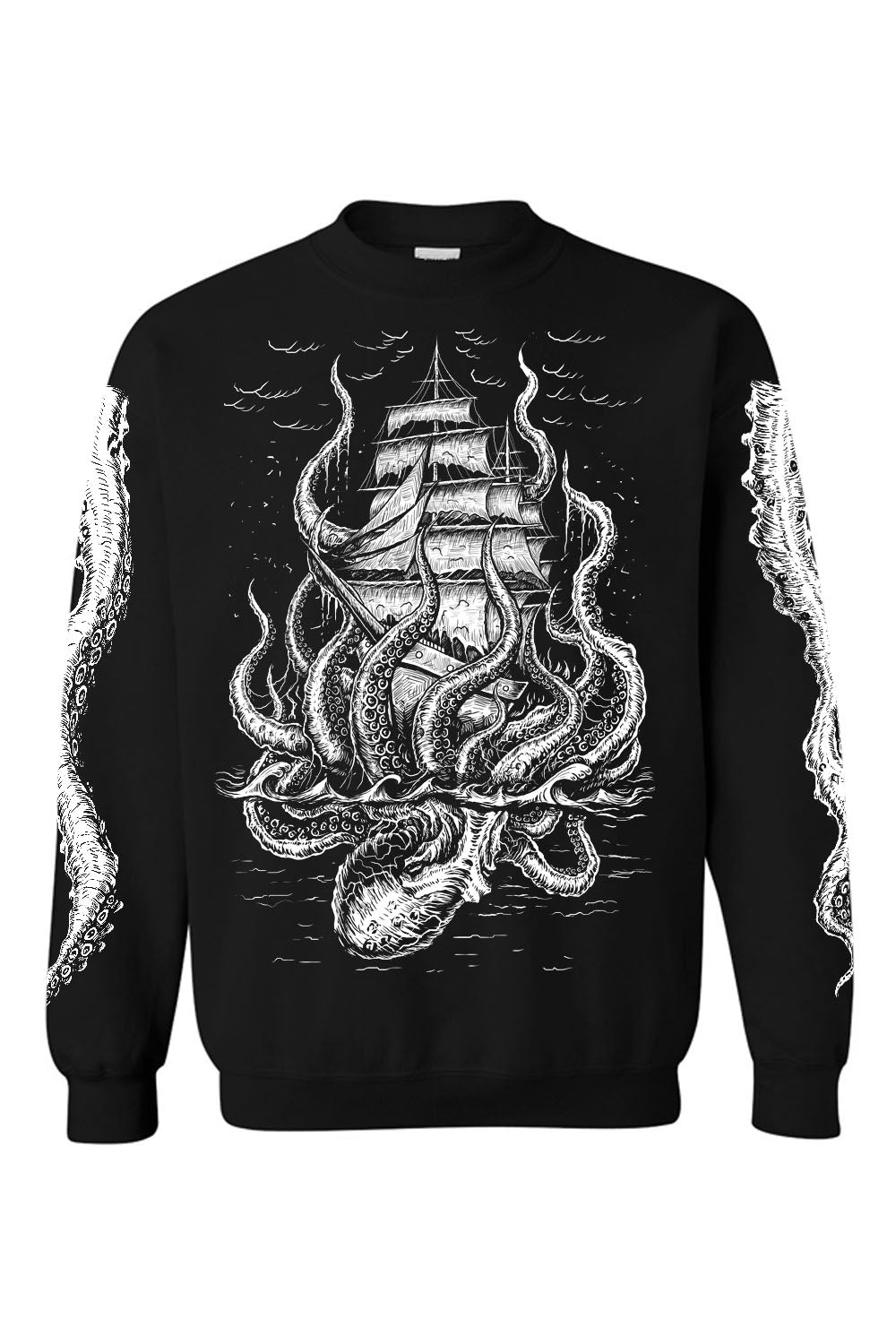 goth pirate ship sweatshirt