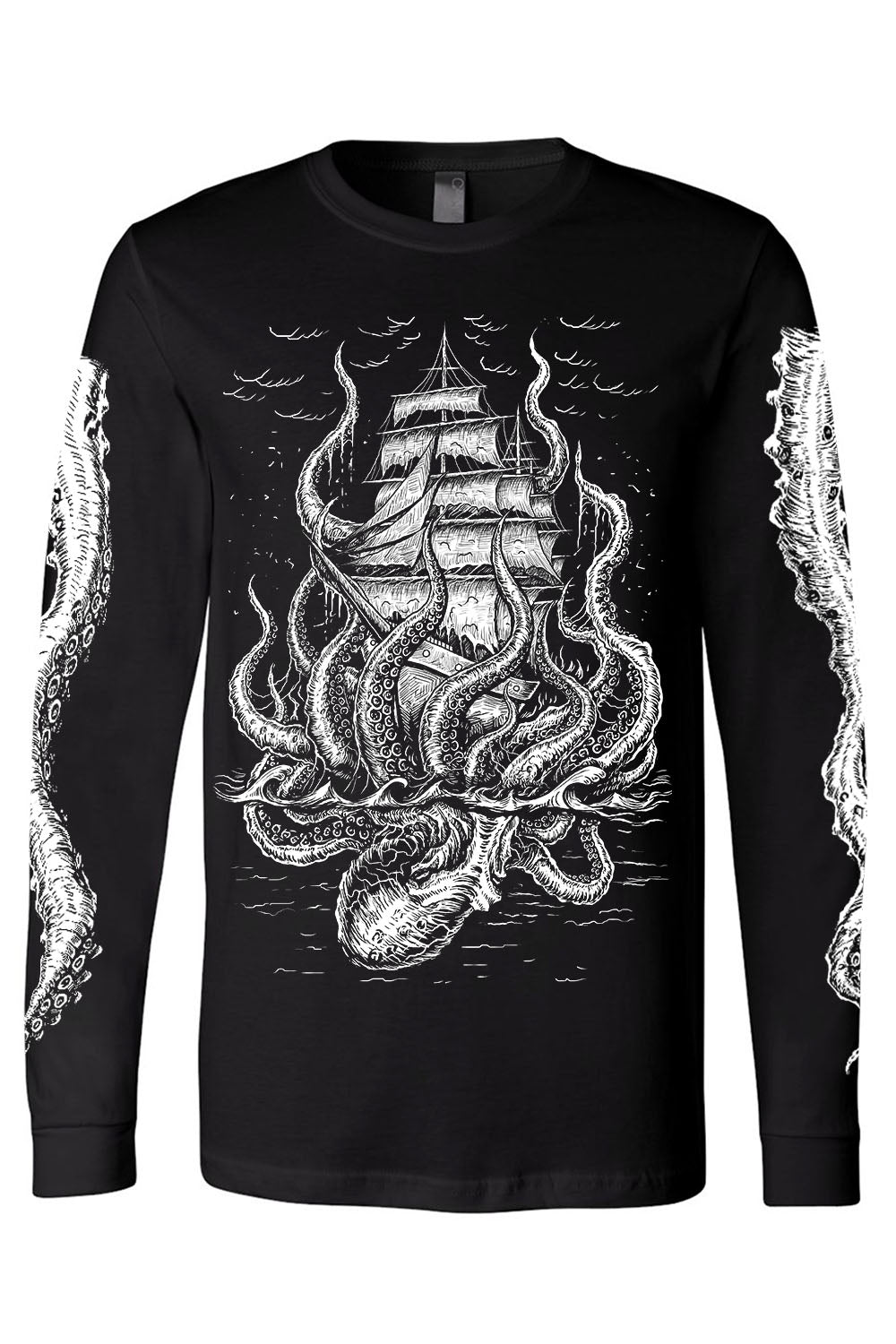 mens goth tentacle shirt