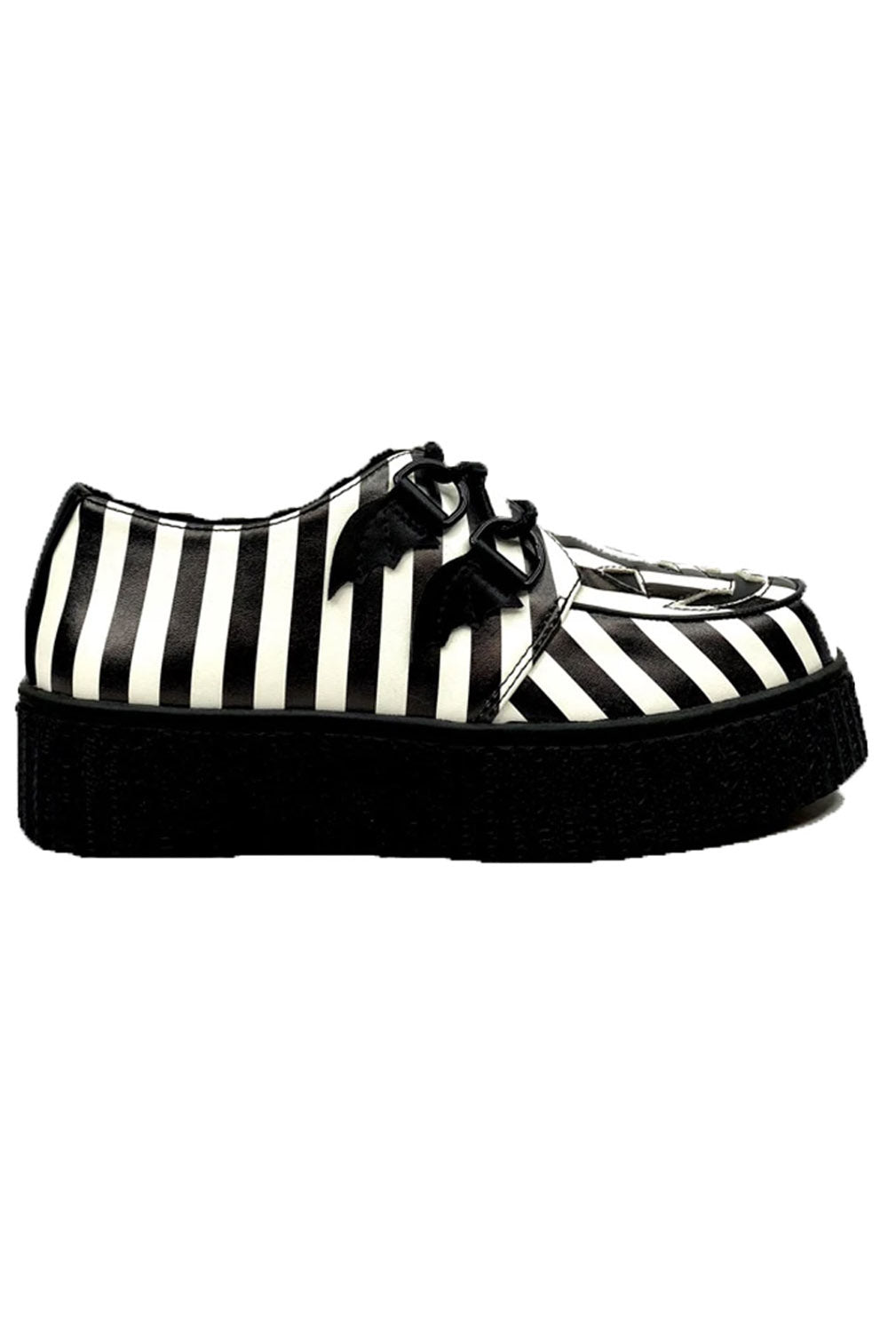 Krypt Jack Stripe Creepers [Black/White]