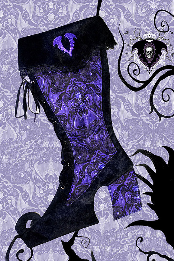 Voltaire Gothic Xmas Stocking [Multiple Colors Available]
