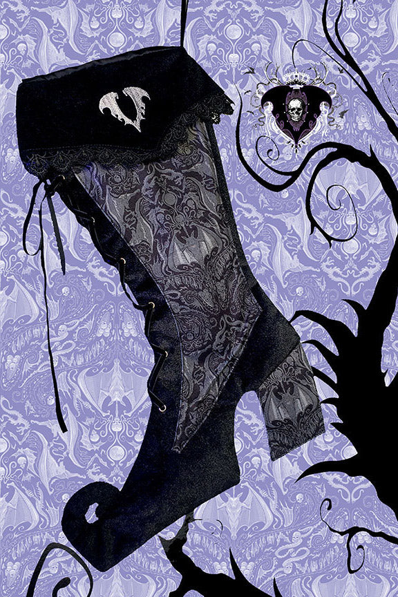 Voltaire Gothic Xmas Stocking [Multiple Colors Available]