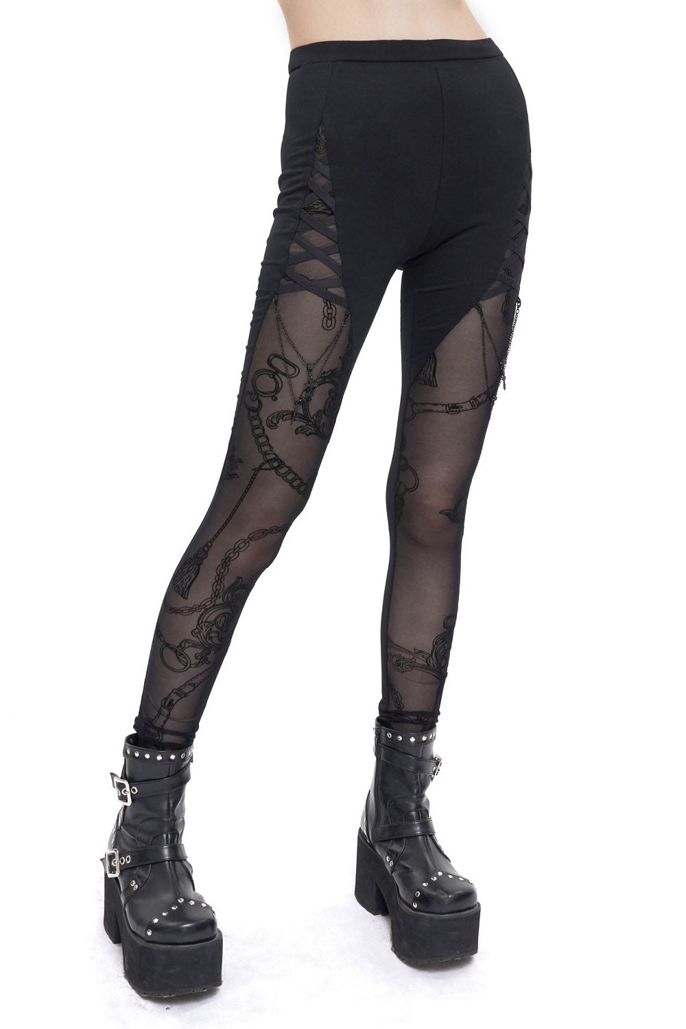 Victorian Charms Cut-Out Leggings
