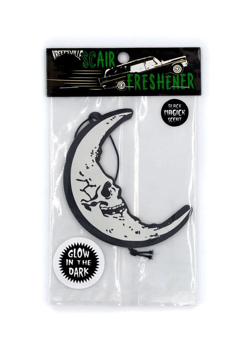 Skull Crescent Moon Air Freshener [Glows in the Dark]
