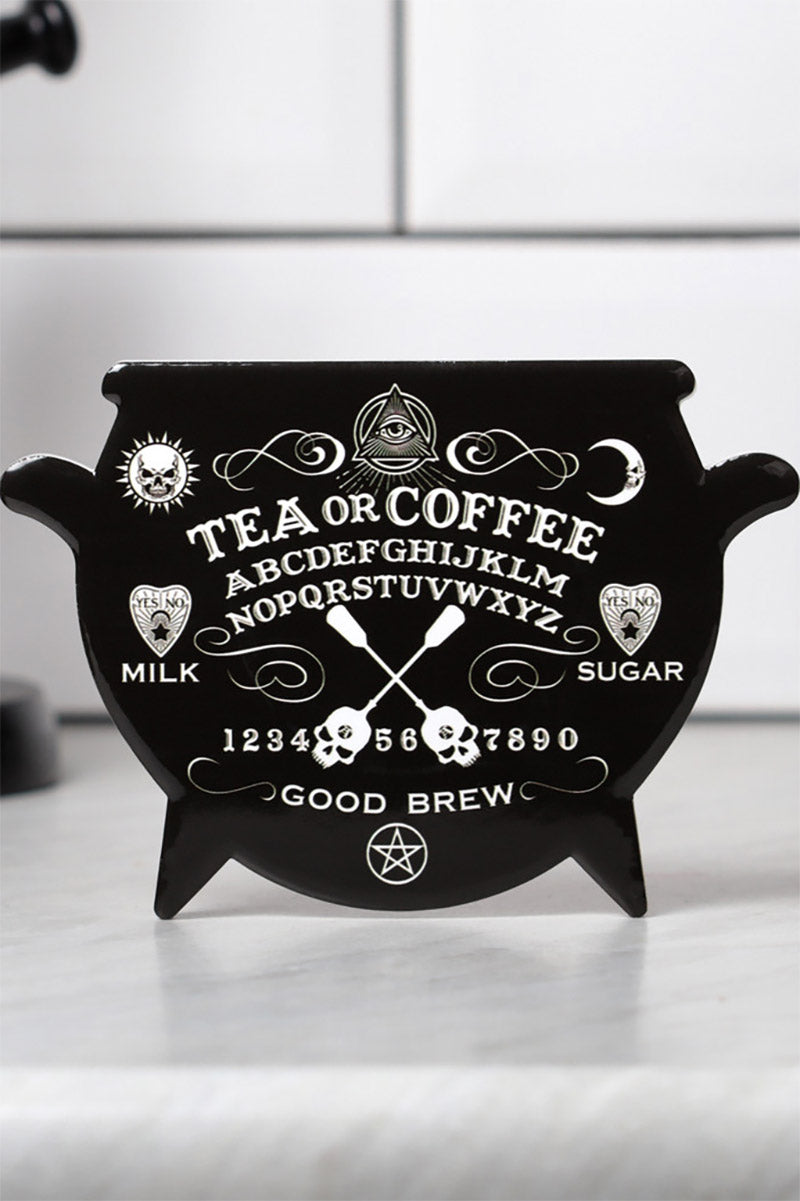Spirit Board Cauldron Coaster Set