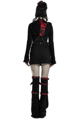 Little Black Raincloud Mini Skirt