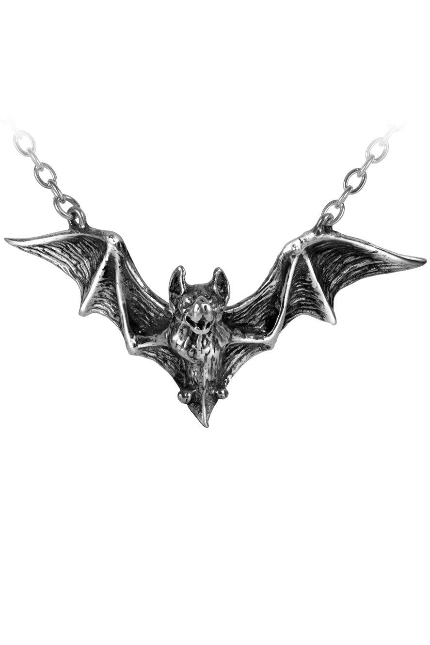 Alchemy Alchemy Om Strygia Vampire Bat Necklace - VampireFreaks