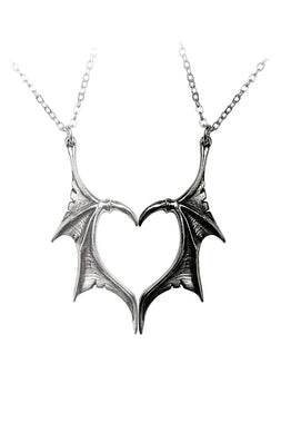 Darkling Heart Necklaces [Pair]