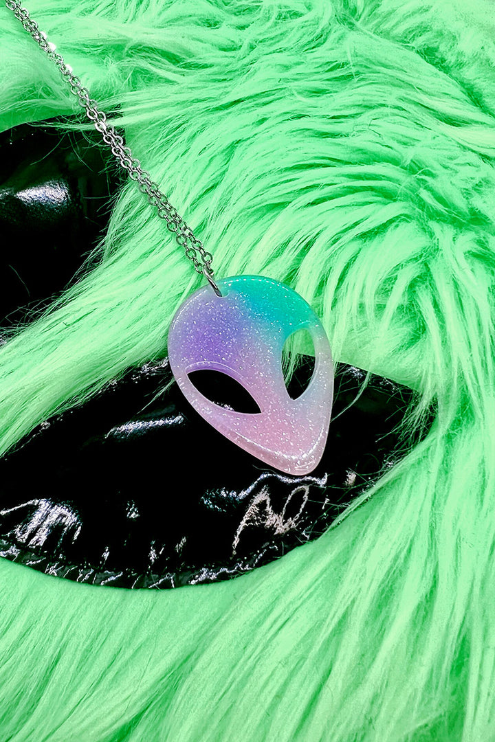 Planet Pastel Alien Necklace