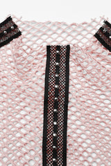 Pink Sabbath Fishnet Top [PASTEL PINK]