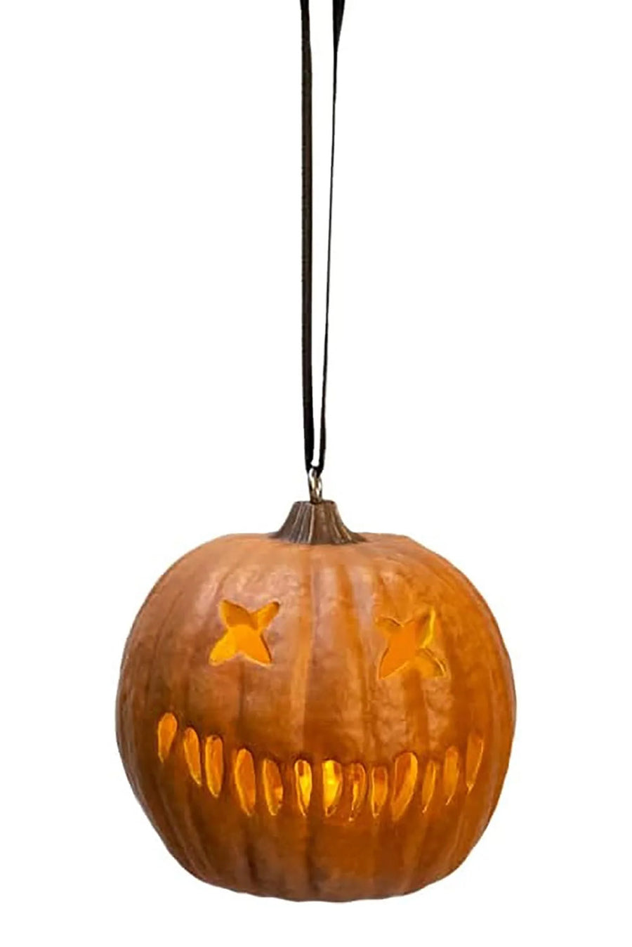 Trick R Treat Light Up Pumpkin Ornament